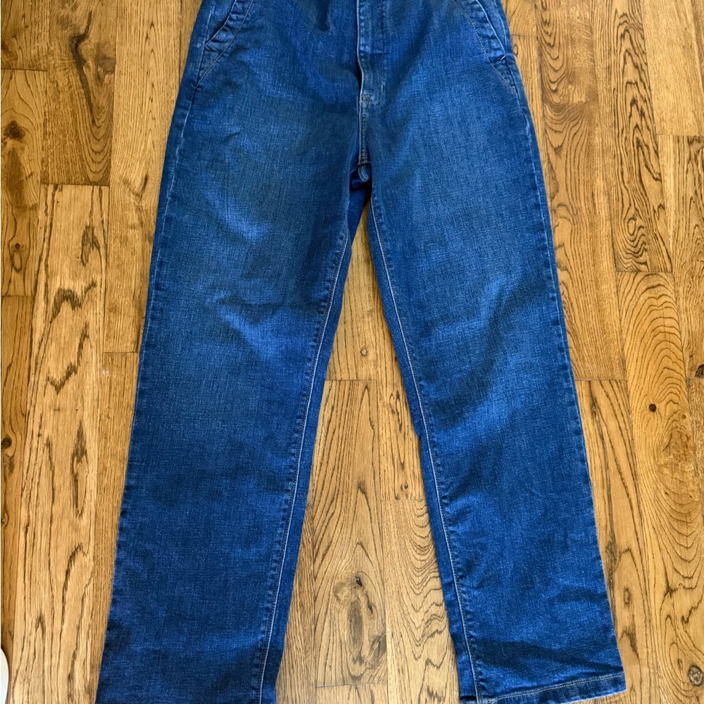 Studio Blue Jeans Women's 30 Tapered Leg Dark Blue Stretch Denim Stitch Fix NWOT